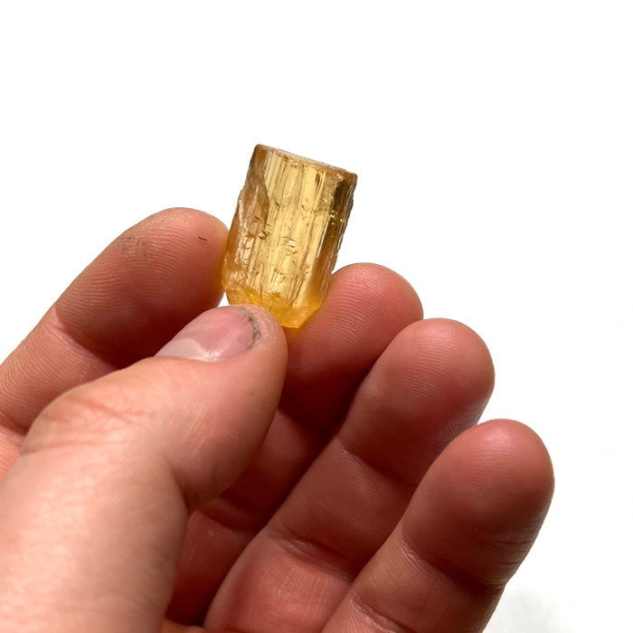 Orange imperial topaz crystal