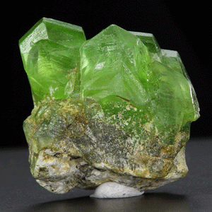 Natural Peridot Crystal Cluster Green