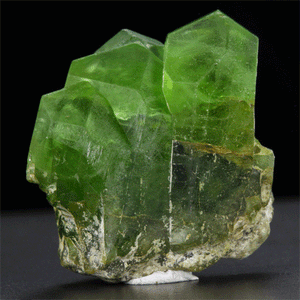 Raw Peridot Crystal Cluster from Pakistan Green