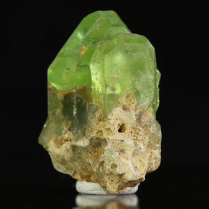 Green natural Peridot Crystal Mineral Specimen from Pakistan