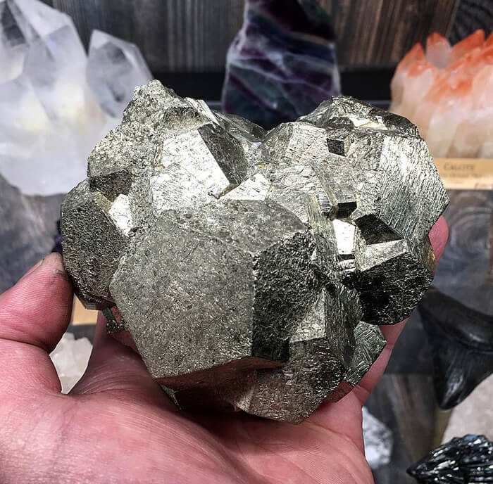 Pyrite Crystal Cluster from Peru