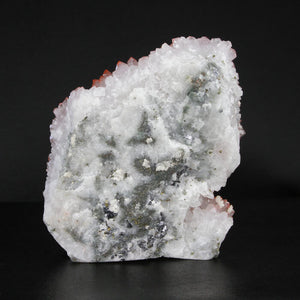 Hematite Included Quartz Crystal Cluster with Dolomite