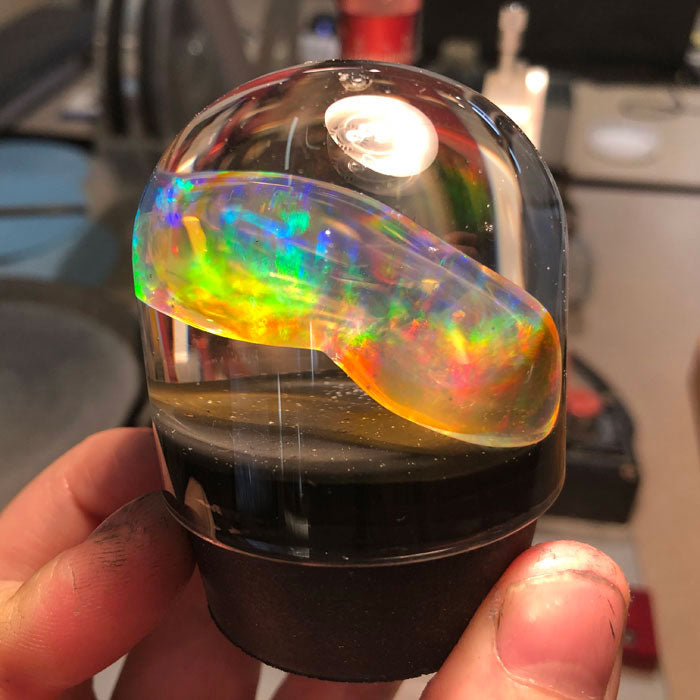 Raw Ethiopian Opal Crystal Mineral Specimen