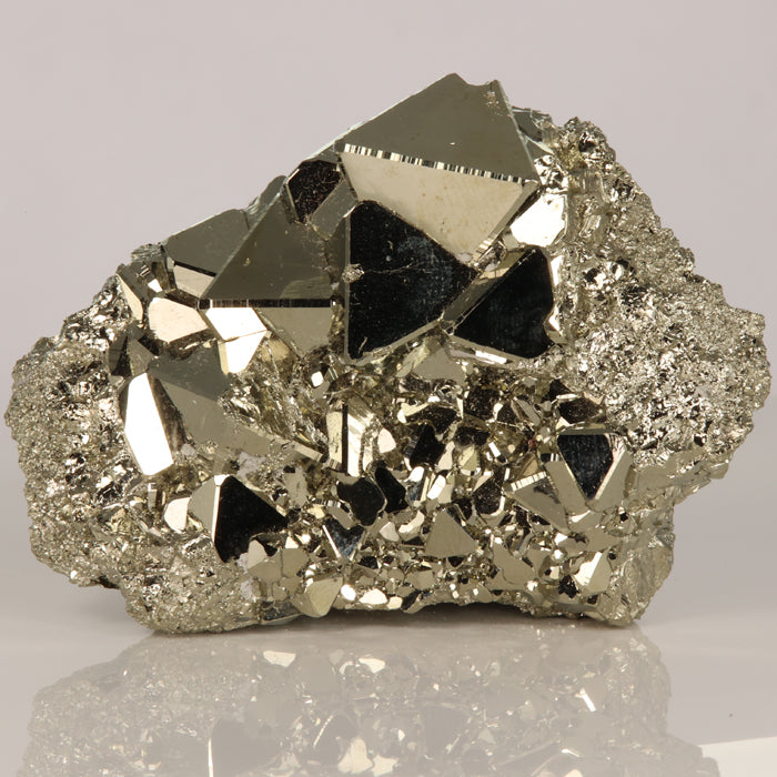 244g Raw Pyrite Crystal Cluster from Peru - Mineral Mike