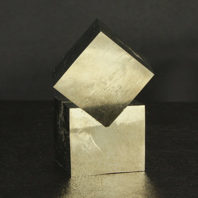 Pyrite Crystal Cubes from the Mina Victoria in Spain