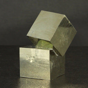 Pyrite Crystal Cubes from the Mina Victoria in Spain