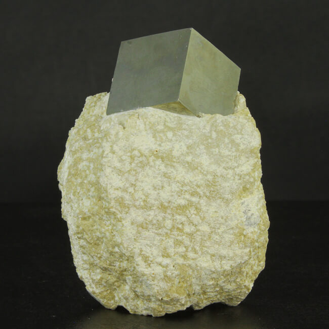 Pyrite Cube on Matrix from Spain