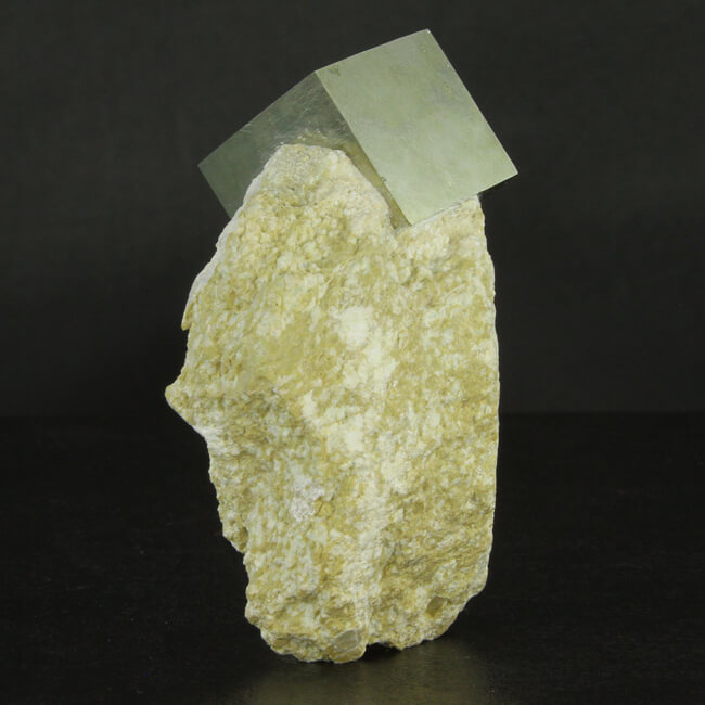 Pyrite Cube on Matrix from Spain