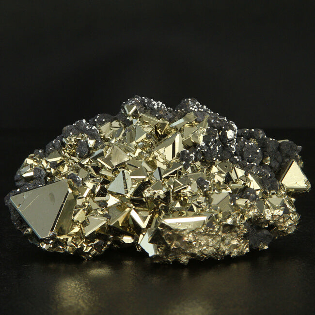 Pyrite Octahedron Crystals and Sphalerite from Peru