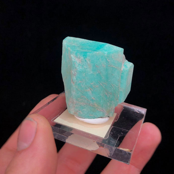 Raw Blue Amazonite crystal specimen
