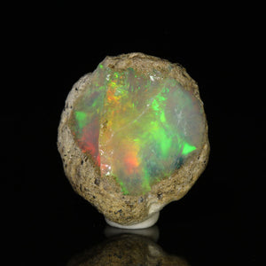raw Ethiopian fire opal crystal rough specimen 