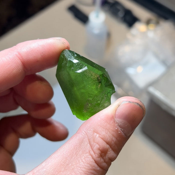 Large Natural Peridot Crystal Mineral Specimen from Pakistan