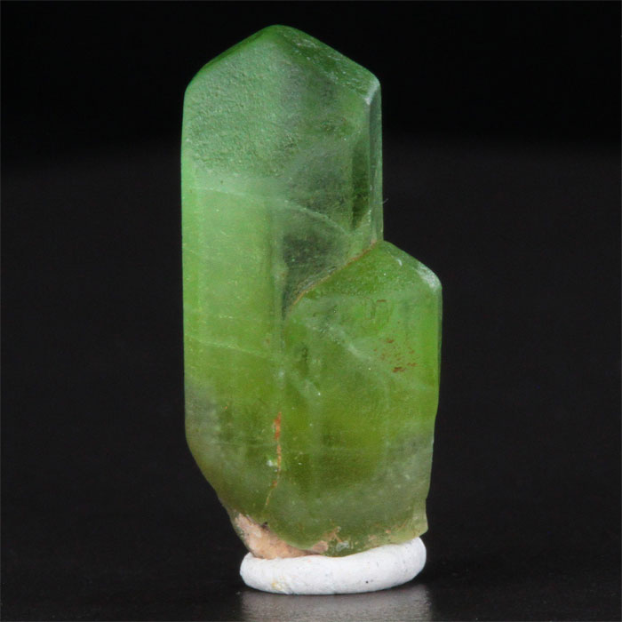 double terminated raw peridot crystal