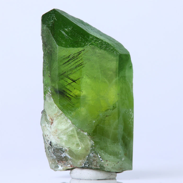 Green Peridot Crystal Specimen with Ludwigite Pakistan