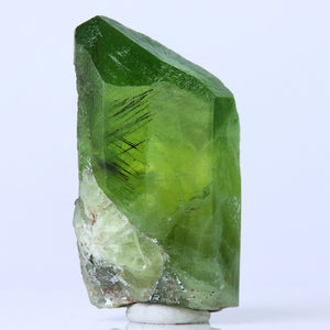 Green Peridot Crystal Specimen with Ludwigite Pakistan