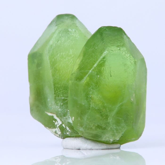 Twin Peridot Crystal Raw Green Pakistan 
