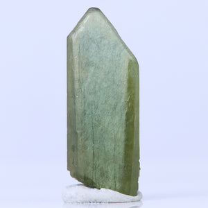 Peridot crystal with ludwigite inclusions