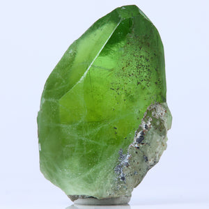 Big Green Peridot Crystal Mineral Specimen