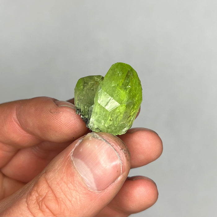 Green Diopside Crystal Cluster Specimen