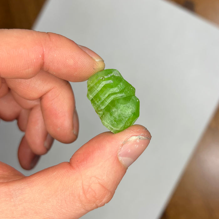 green peridot raw crystal mineral specimen pakistan