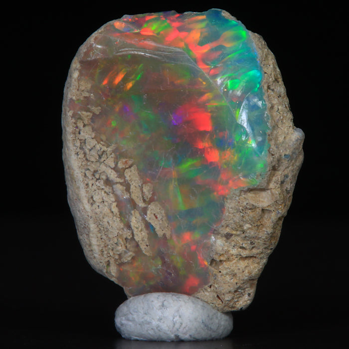 dark base ethiopian opal crystal