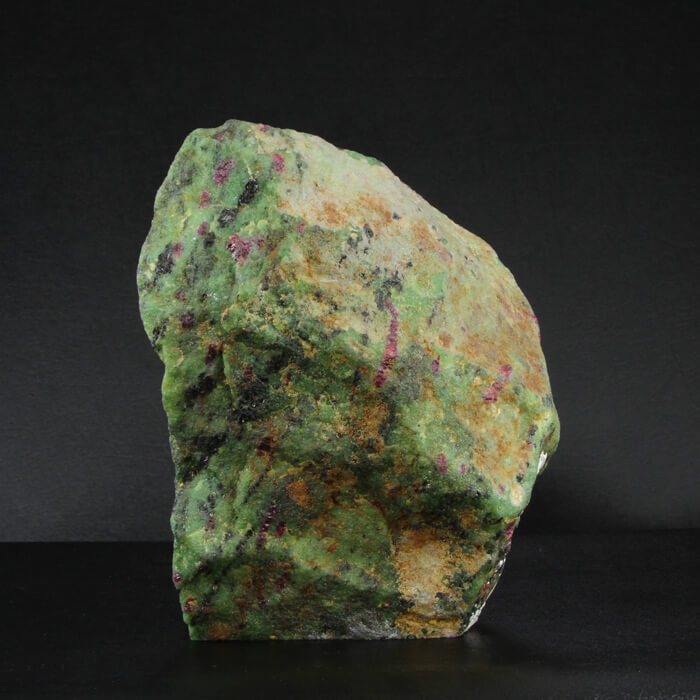 Ruby Crystals in Zoisite