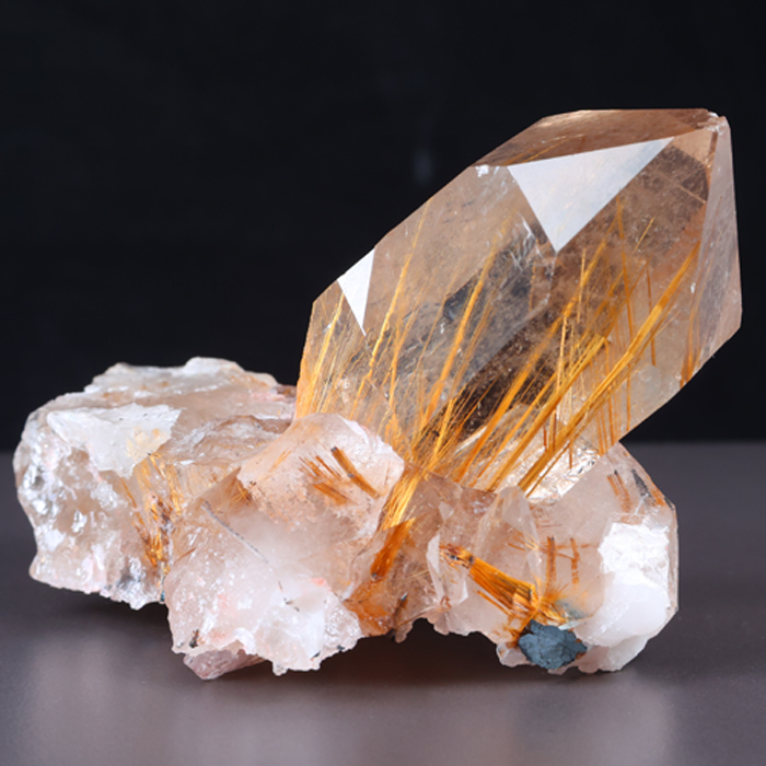 Novo Horizonte Brazil Rutilated Quartz Crystal Cluster