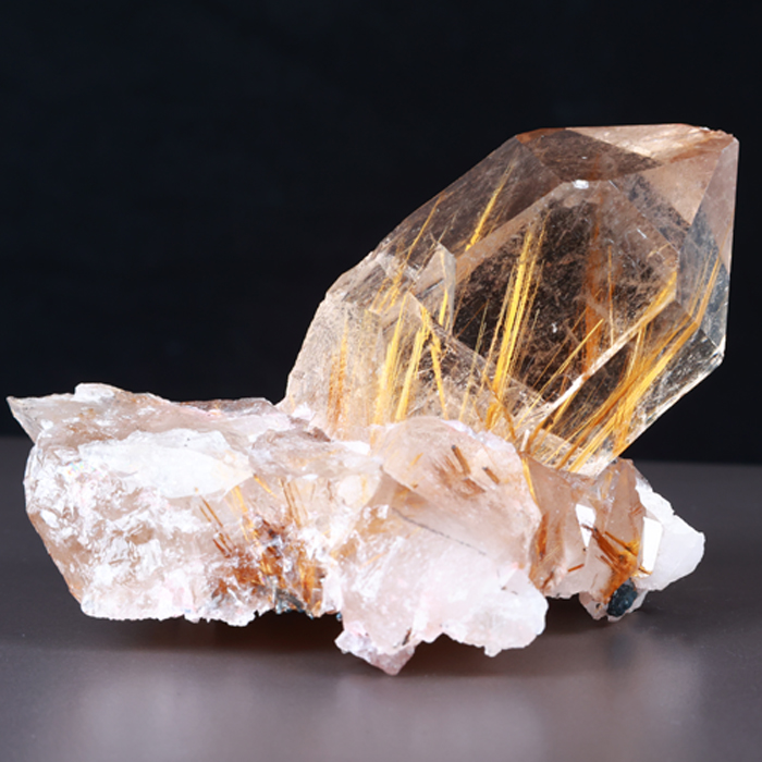 Rutilated Quartz Crystal Specimen