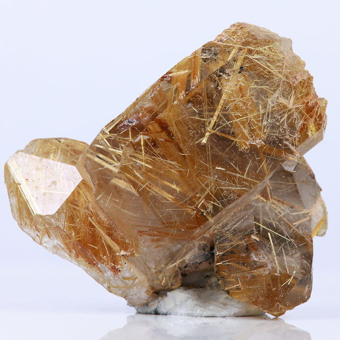 Rutilated Quartz Crystal Cluster Mineral Specimen