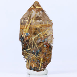 Natural Quartz Crystal With Rutile Needles