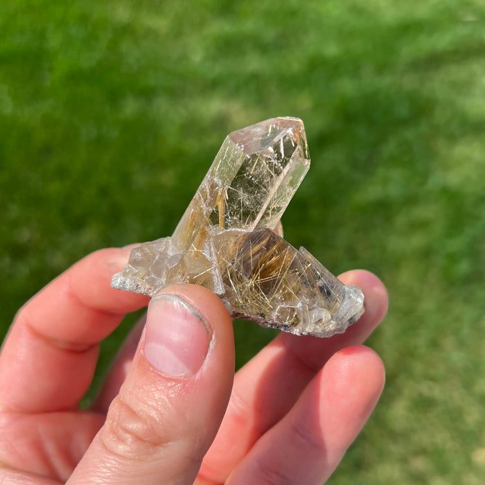 55.30g Rutilated Quartz Crystal Cluster