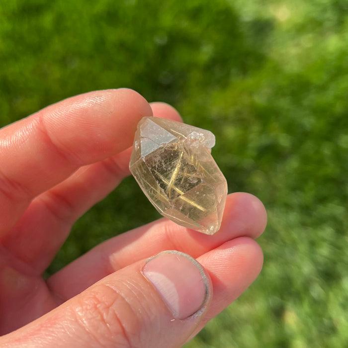 14.88g Double Terminated Rutilated Quartz Crystal