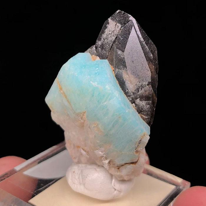 Smokey Quartz on Amazonite Colorado