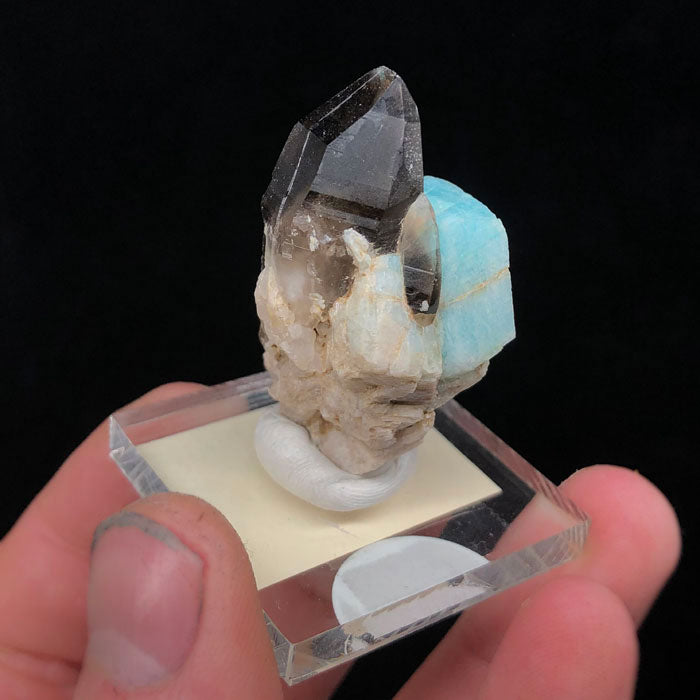 Smokey Quartz on Amazonite Colorado