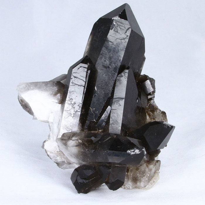 Natural Raw Smoky Quartz Crystal Cluster Mineral Specimen