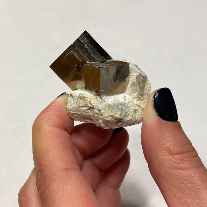 Pyrite Cube Crystals Navajun Spain