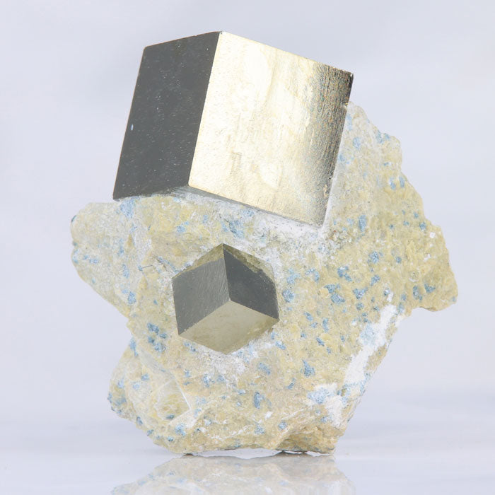 Pyrite Cubes Spain Navajun Host Rock Matrix