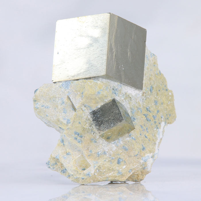Pyrite Cubes Spain Navajun Host Rock Matrix