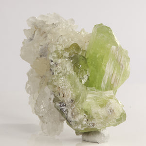 Diopside and Quartz Mineral Specimen From Tanzania Crystal