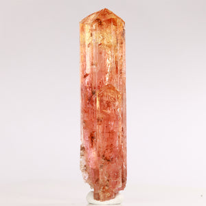 Natural imperial topaz crystal specimen