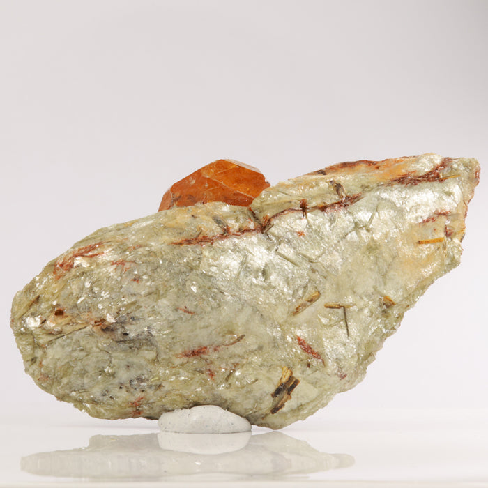 Spessartite Garnet Raw Mineral Specimen in Matrix