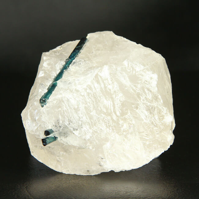 Blue Tourmaline Crystals in Quartz