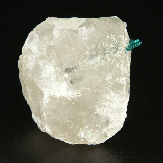 Indicolite Tourmaline in Clear Quartz