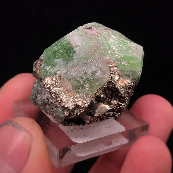 Tsavorite Ga Rent Tsavorite Garnet Crystal Specimen - Mineral Mike