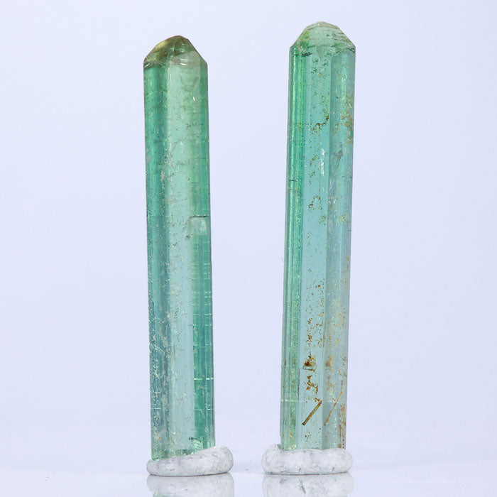 Tourmaline Crystal matched pair Raw Rough Green Congo