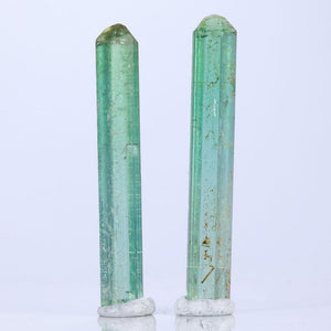 Tourmaline Crystal matched pair Raw Rough Green Congo
