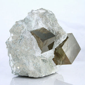 Spanish Pyrite Cube Crystal Mineral Specimen