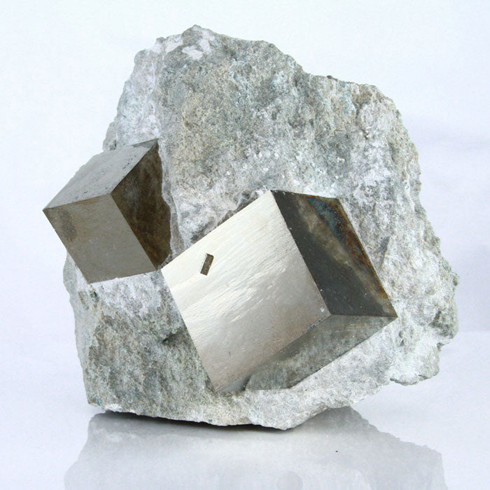Pyrite from Navajun Spain Cube Mineral Specimen