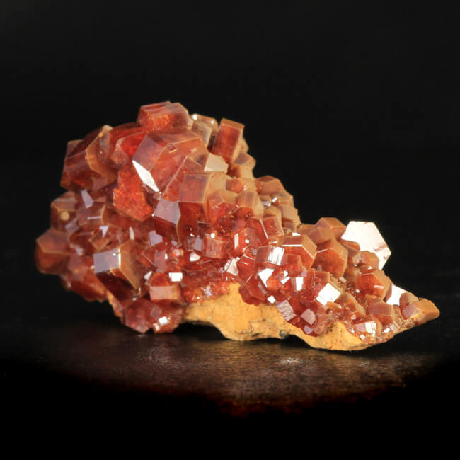 Vanadinite Crystal Specimen Morocco side