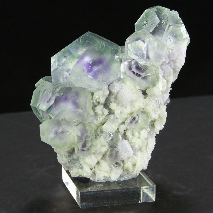 Purple phantom in green fluorite china